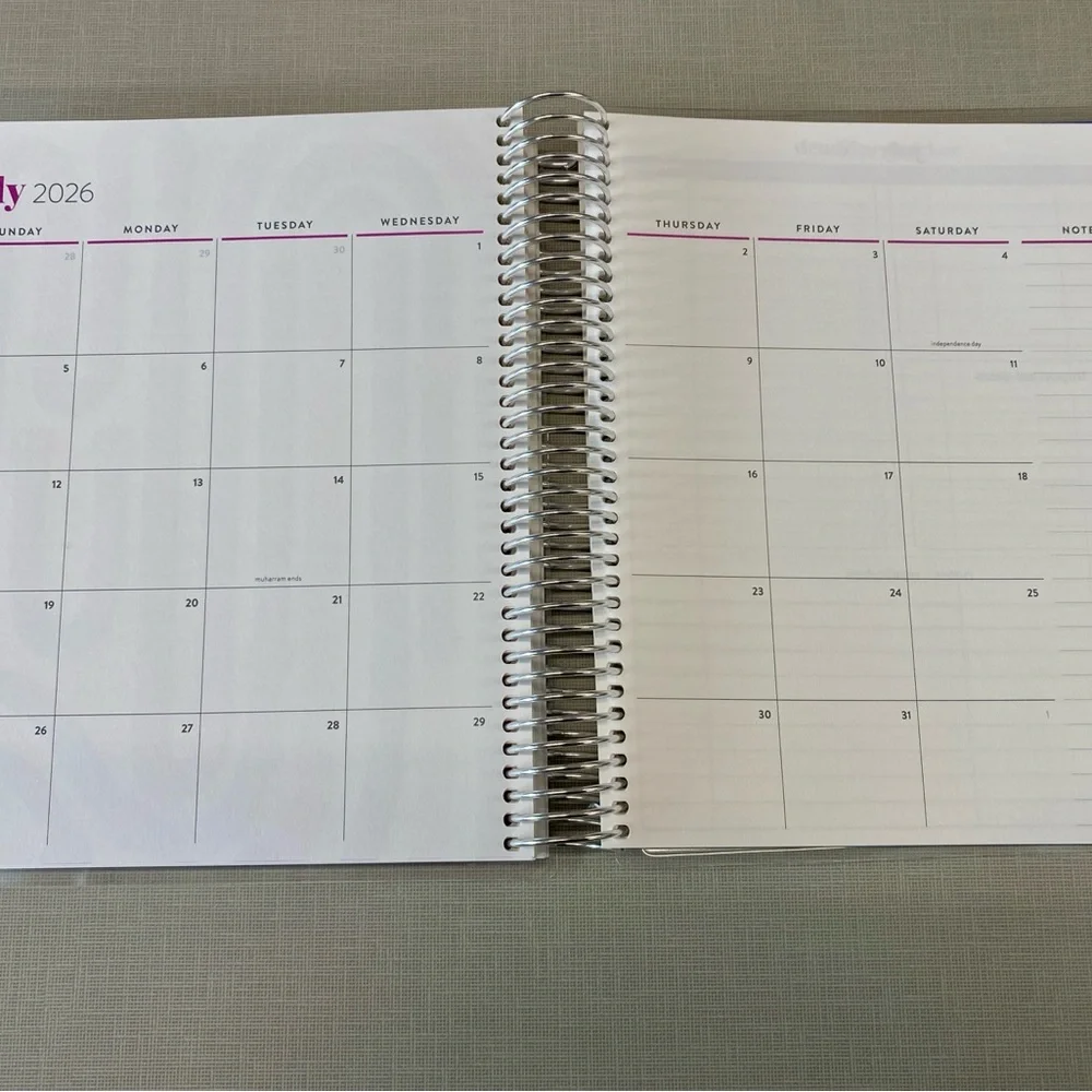 NEW Erin Condren academic vertical Planner with Colorful Tabs